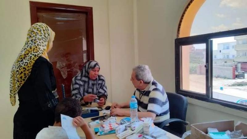 قافلة طبية مجانية ضمن حياة كريمة بشباب مطوبس في كفر الشيخ