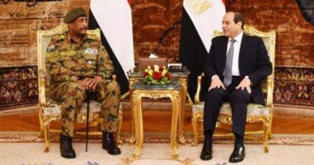 لقاء الرئيس السيسى ورئيس العسكرى السودانى فى عيون الإعلام العربي والدولي