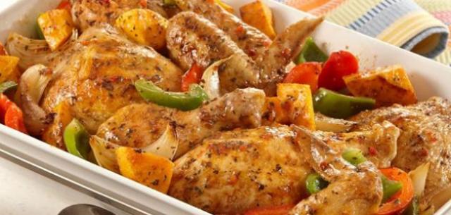 صينية دجاج بالبطاطس