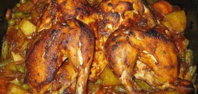 بطاطس بالدجاج