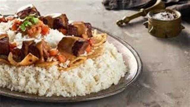 طريقة عمل الفتة المصرية بدون صلصلة