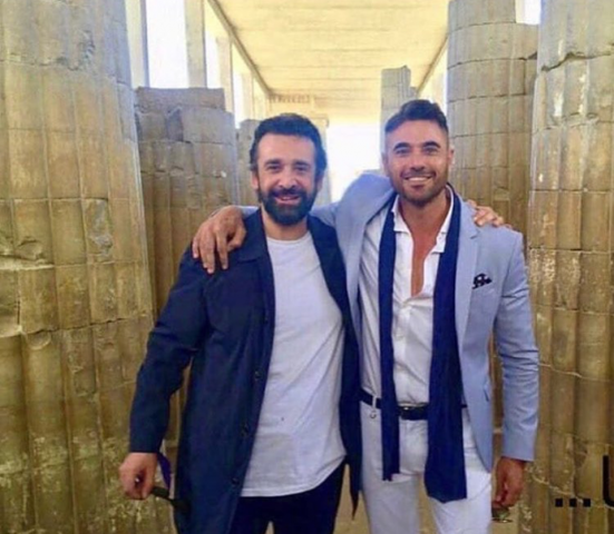 أحمد عز يحتفل بعيد ميلاد كريم عبد العزيز