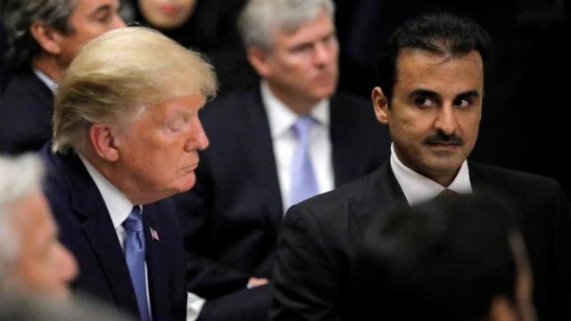 أمير قطر وترامب