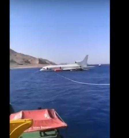 «روسيا اليوم» تعرض فيديو «لحظة إغراق طائرة في الأردن»