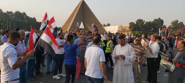 جانب من دعم الشعب للرئيس عبد الفتاح السيسي