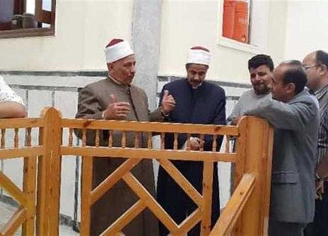 بالصور.. «أوقاف الإسكندرية» تتابع أعمال ترميم ضريح مسجد النبي دانيال