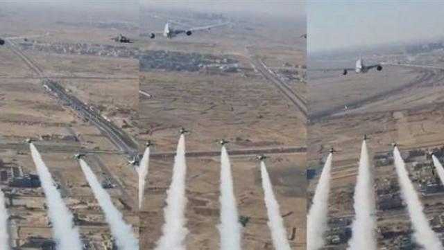 شاهد موكب الملك سلمان في سماء الرياض