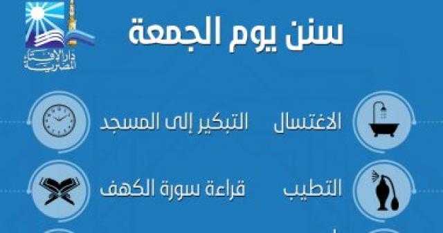 الإفتاء تذكر المسلمين بـ«سنن يستحب فعلها يوم الجمعة»