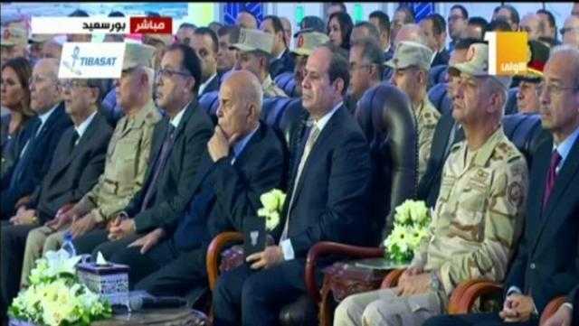 عبر الفيديو كونفرانس.. لحظة افتتاح الصالة المغطاة بالعريش