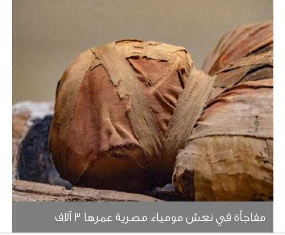 مفاجأة في نعش مومياء مصرية عمرها 3 آلاف