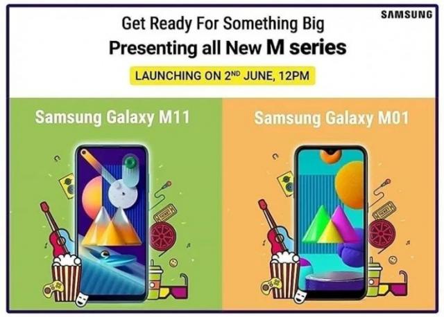 Galaxy M01 وGalaxy M11