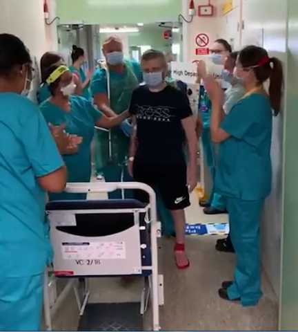 مريض كورونا يخالف توقعات الأطباء وينجو بمعجزة