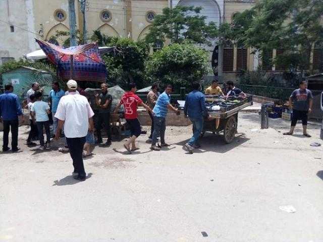 حملة لإزالة الإشغالات والتعديات من ميادين وشوارع الجيزة