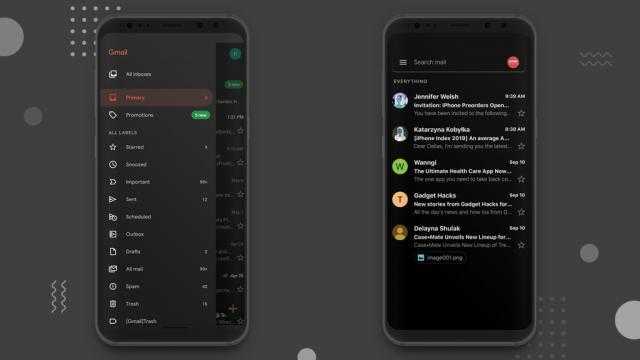 طريقة تشغيل الوضع المظلم Dark Mode على Gmail