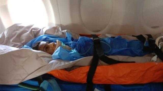 تفاصيل نقل «طفل العجانة» بالإسعاف الطائر إلى القاهرة بعد تدهور حالته.. فيديو