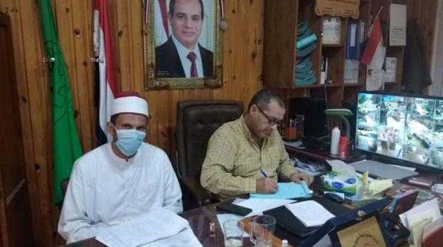 بحث الاستعدادات لإقامة صلاة الجمعة القادمة بميت سلسيل بالدقهلية