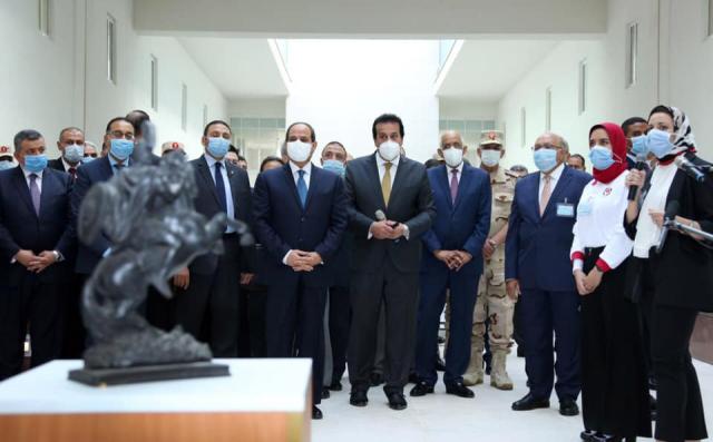 الرئيس السيسي يفتتح الجامعة المصرية اليابانية ببرج العرب