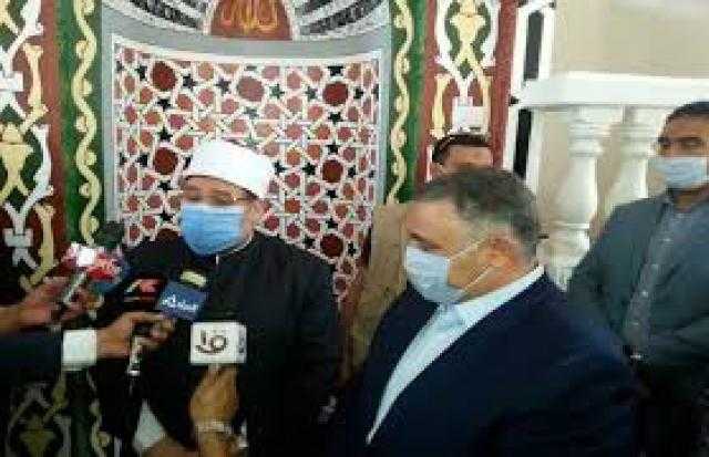 وزير الأوقاف يفتتح مسجد الأحياء بالغردقة بمليون و760 ألف جنيه