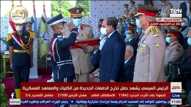 والد أحد الخريجين من الكلية الحربية: الرئيس السيسي أنقذ مصر.. فيديو