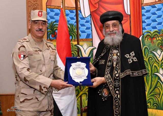 البابا تواضروس يستقبل وفدا من كلية القادة والأركان
