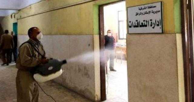 حملة تطهير وتعقيم مكبرة لشوارع مركز تلا للوقاية من فيرس كورونا