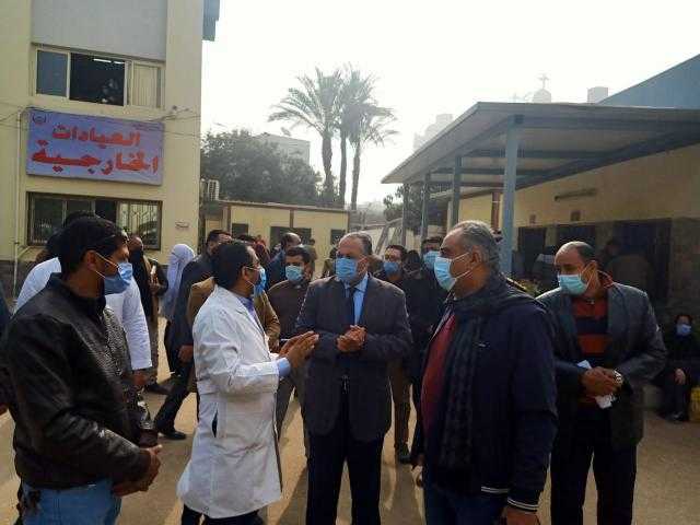 محافظ أسيوط يعلن اختيار مستشفى الإيمان العام كمركز لتلقى لقاح كورونا.. صور