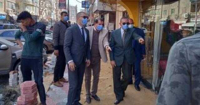 محافظ كفر الشيخ يمهل أصحاب محال شارع إبراهيم المغازى 48 ساعة للالتزام بخط التنظيم