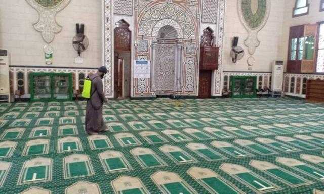 الأوقاف تواصل حملتها لتعقيم المساجد ضد كورونا