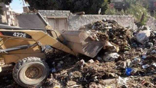 ‏رفع 160 طن قمامة خلال حملة نظافة مكبرة بمركز جرجا في سوهاج