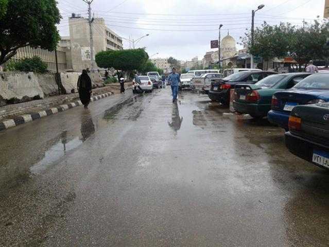 أمطار غزيرة شمال كفر الشيخ ومتوسطة على بقية المدن