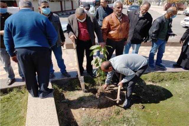 استمرار حملات النظافة والتشجير ضمن «اتحضر للأخضر» بأسيوط