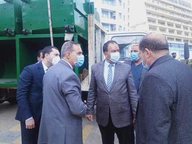 دعم منظومة النظافة بكفر الشيخ بـ 165صندوقا متحركا وسيارة شفط الأتربة.. صور