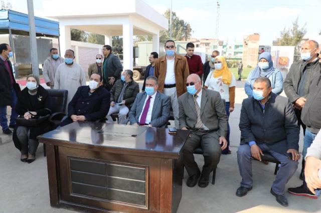 تشغيل تجريبي لمشروع صرف صحي منشأة العرب