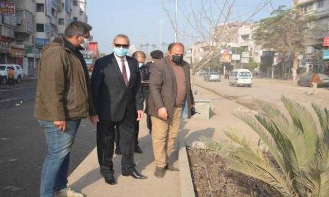 محافظ القليوبية يتابع أعمال تطوير شارع فريد ندا بتكلفة 22 مليون جنيه