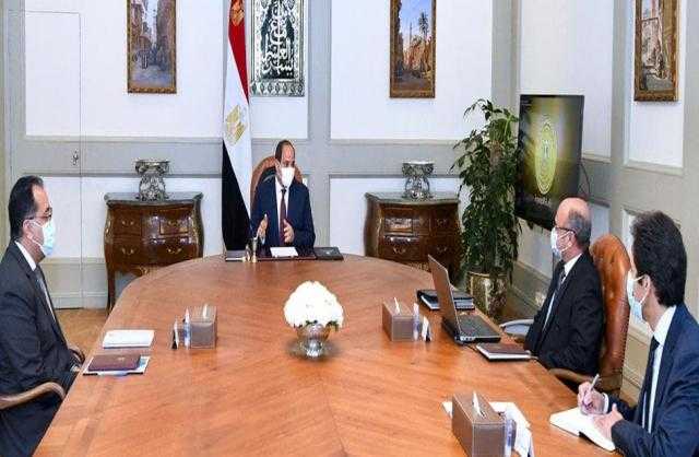 تفاصيل اجتماع السيسي برئيس الوزراء ووزير العدل لبحث تطوير منظومة الشهر العقاري