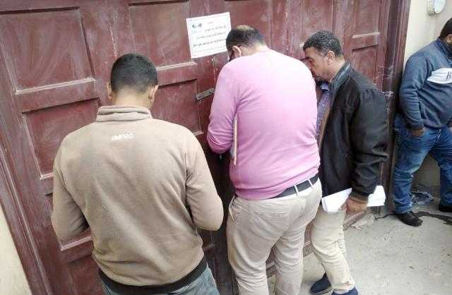 غلق وتشميع ورفع عدادات كهرباء ومياه لـ17 محلا وبدروما مخالفًا بمدينة دمياط الجديدة
