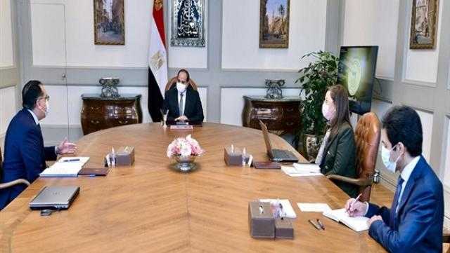 تفاصيل اجتماع الرئيس السيسي و”مدبولي” و”السعيد” لاستعراض خطة التنمية المستدامة (فيديو)