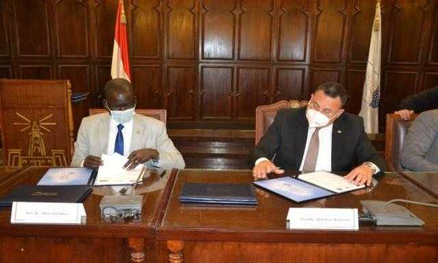 برتوكول تعاون بين جامعة الإسكندرية ووزارة الشباب بجنوب السودان