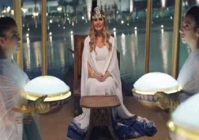 يسرا: فرحتي بمشاركتي في موكب المومياوات كانت فوق الوصف والخيال