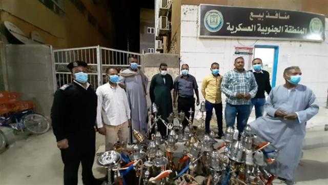 ضبط 82 شيشة وتحرير 64 محضرًا في حملة بالأقصر