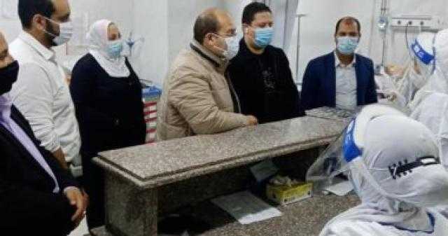 نائب محافظ الجيزة يتفقد مستشفى الوراق ويوجه بتوفير مستلزمات كورونا