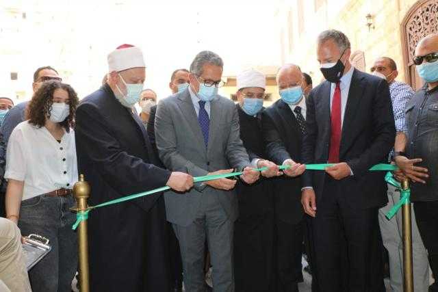 وزيرا الأوقاف والآثار يفتتحان قبة الإمام الشافعي بعد ترميمها.. صور
