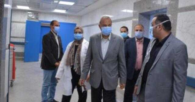 محافظ القليوبية يتابع المبنى الجديد بمستشفى بنها التعليمى