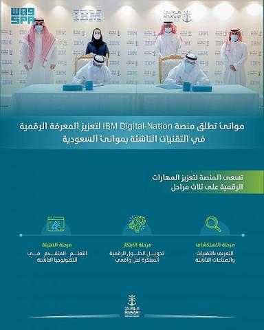 موانئ تتعاون مع أي بي إم لتعزيز المهارات الرقمية في التقنيات الناشئة