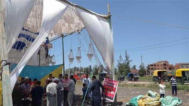 فض 3 سرادقات أفراح في كفر الشيخ