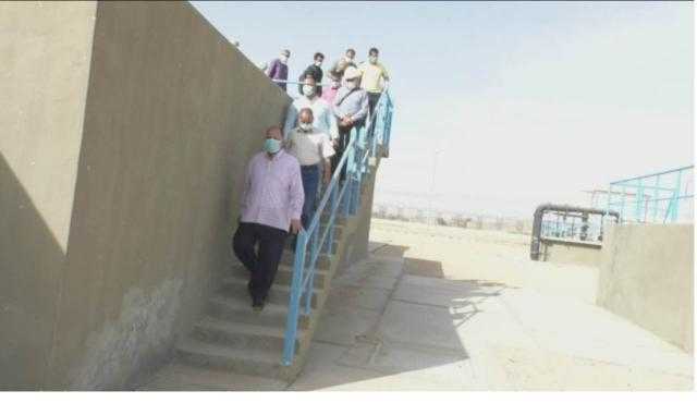 محافظ أسيوط يتفقد محطة معالجة الصرف الصحي بالغنايم