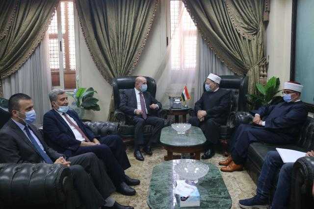 مفتي الجمهورية يستقبل وفدًا فلسطينيًّا رفيع المستوى ويؤكد على الدور المصري الداعم للقدس والقضية الفلسطينية