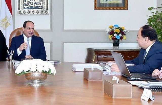 تفاصيل اجتماع السيسي مع وزير المالية لمتابعة تطوير عدد من المشروعات.. المنظومة الجمركية في المقدمة