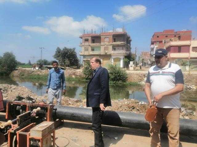 حملة مكبرة لرفع الإشغالات وبدء الأعمال بخط الطرد الخاص بقرية شنو