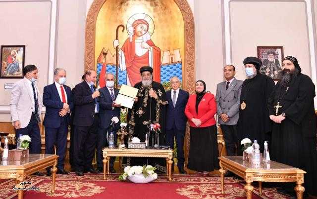 البابا تواضروس الثاني يستقبل اتحاد الصيادلة العرب بمناسبة اختياره ”شخصية هذا العام”